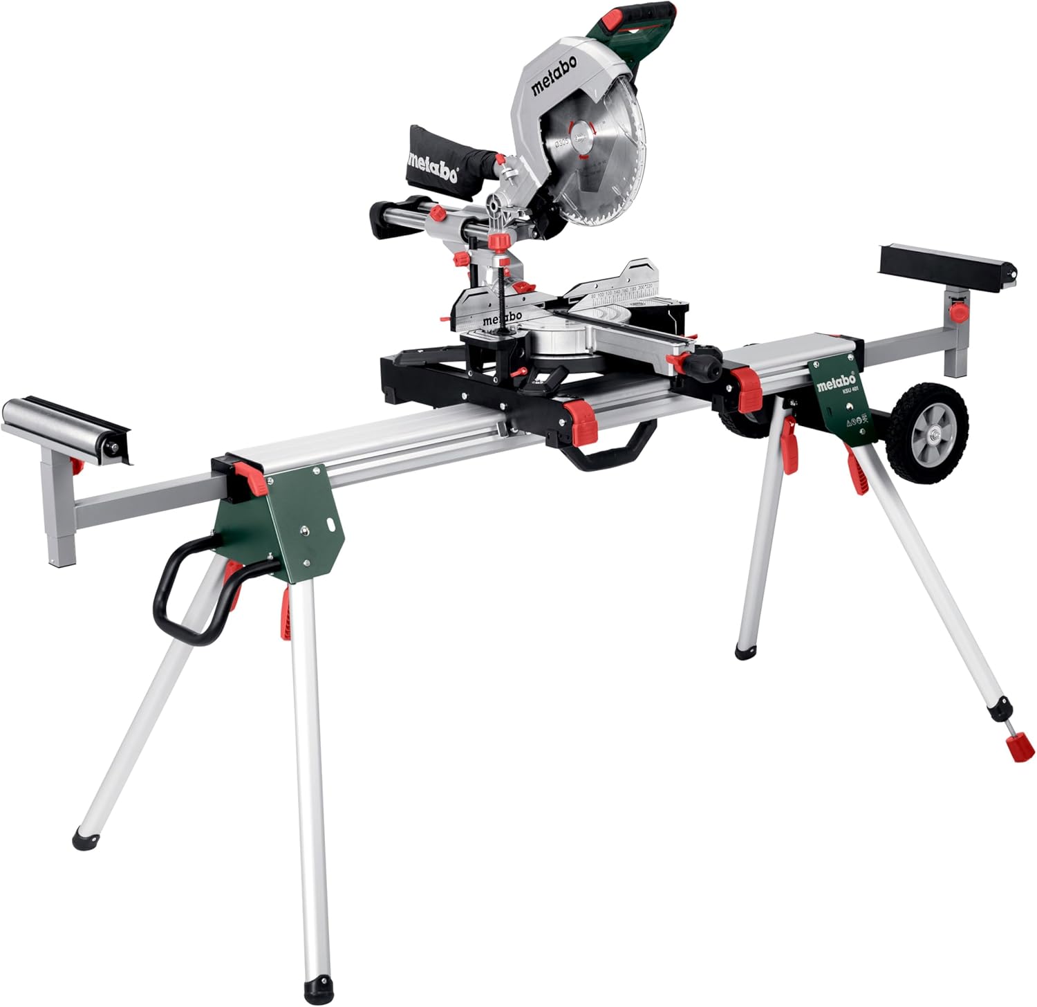 Metabo KGS 305 M + Suporte KSU 401 - Serra esquadria 2200W profissional completa