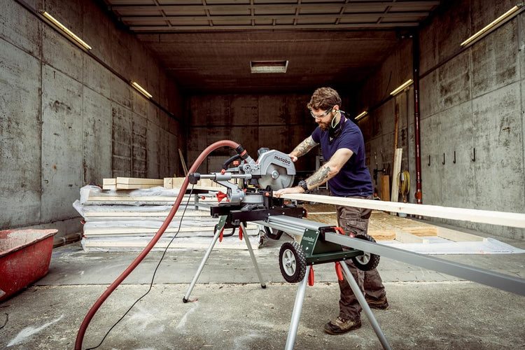Metabo KGS 305 M + KSU 401 - sistema de rodas para transporte fácil em obra