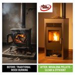 Pellets de Madeira NovaLenha Certificação A1 Plus Palete 77 Sacos 15kg (1155kg)